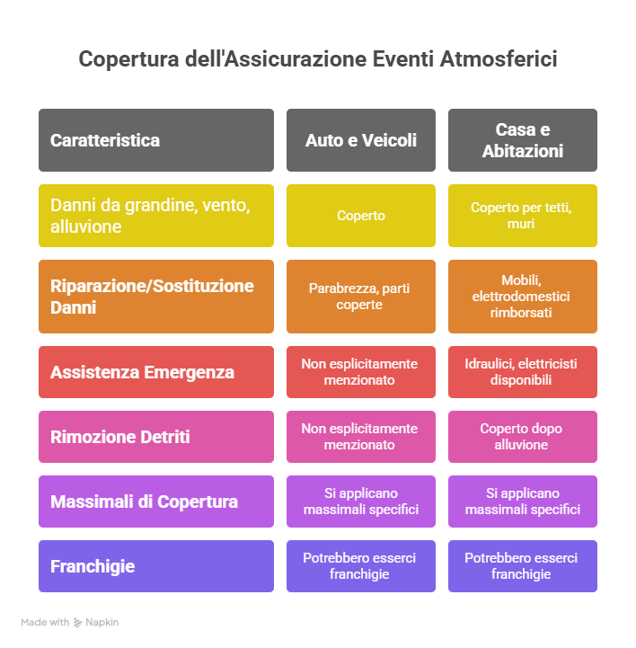 Cosa Copre l’Assicurazione Eventi Atmosferici a Bari